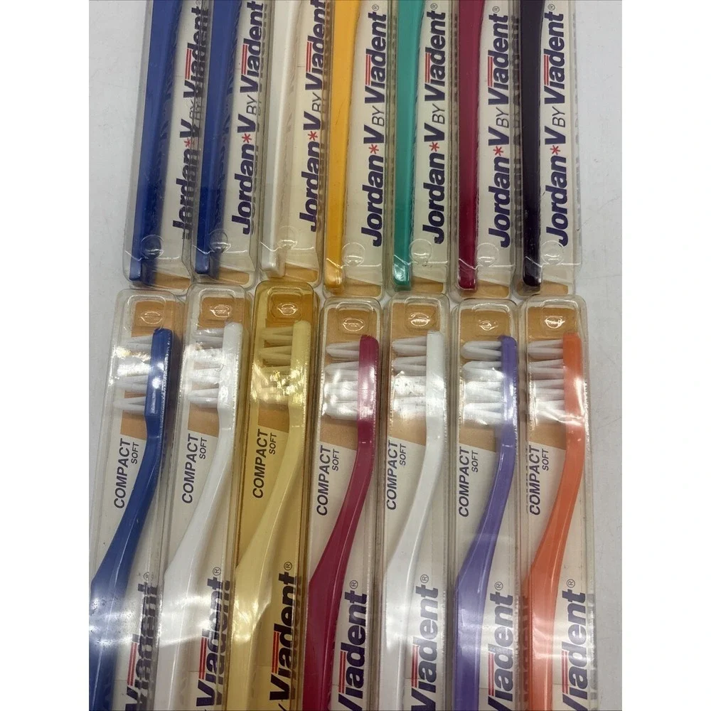 18- Jordan V Compact,Full, Baby Soft Toothbrushes NOS Made in Norway New